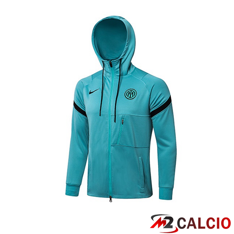 Maglie Calcio Personalizzate,Tute Calcio Squadre,Maglia Nazionale Italiana Calcio | Giacca Con Cappuccio Inter Milan Blu 2021/2022