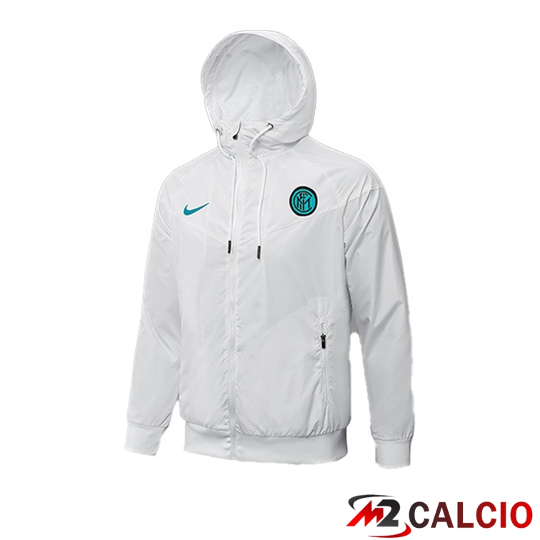 Maglie Calcio Personalizzate,Tute Calcio Squadre,Maglia Nazionale Italiana Calcio | Giacca Con Cappuccio Inter Milan Bianco 2021/2022