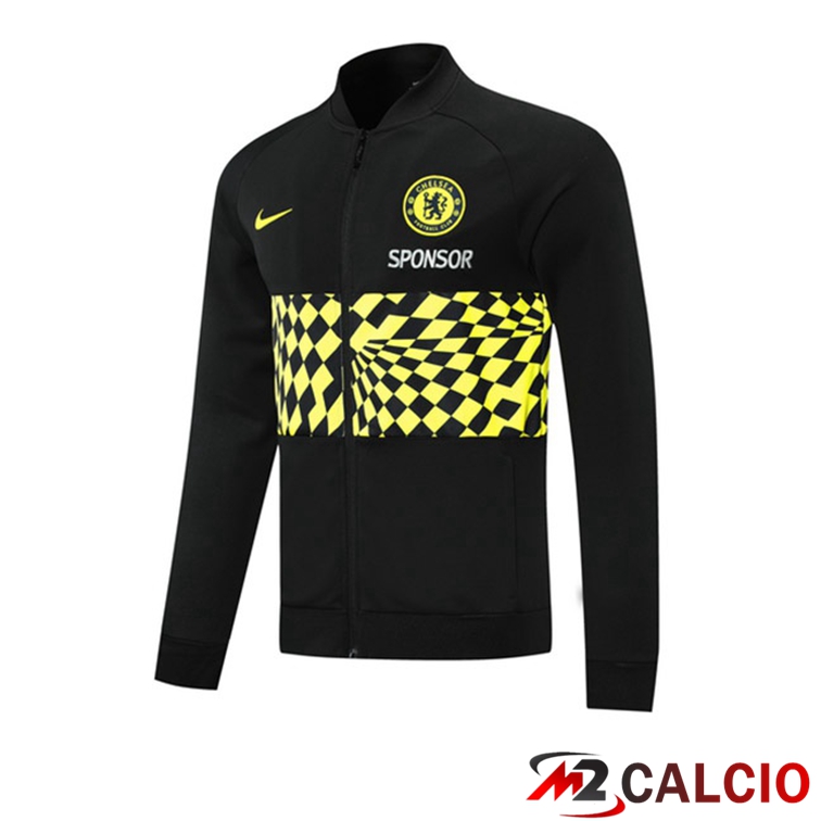 Maglie Calcio Personalizzate,Tute Calcio Squadre,Maglia Nazionale Italiana Calcio | Giacca Calcio FC Chelsea Giallo Nero 2021/2022