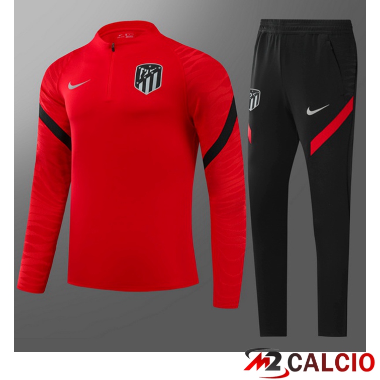 Maglie Calcio Personalizzate,Tute Calcio Squadre,Maglia Nazionale Italiana Calcio | Tuta Calcio Bambino Atletico Madrid Rosso 2021/2022