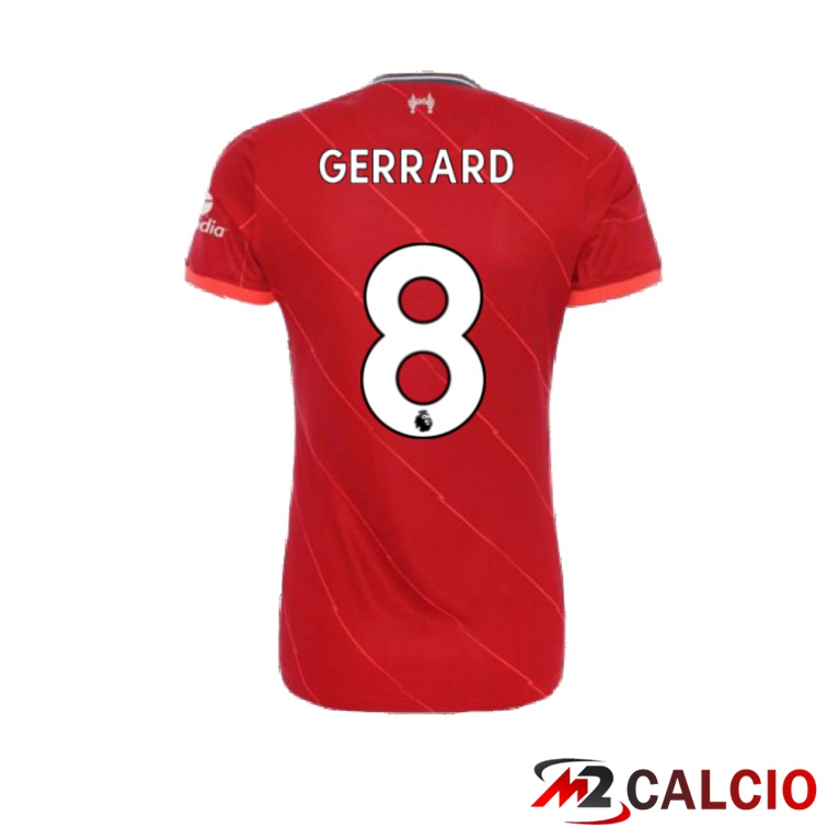 Maglie Calcio Personalizzate,Tute Calcio Squadre,Maglia Nazionale Italiana Calcio | Maglia FC Liverpool (GERRARD 8) Donna Prima Rosso 2021/2022