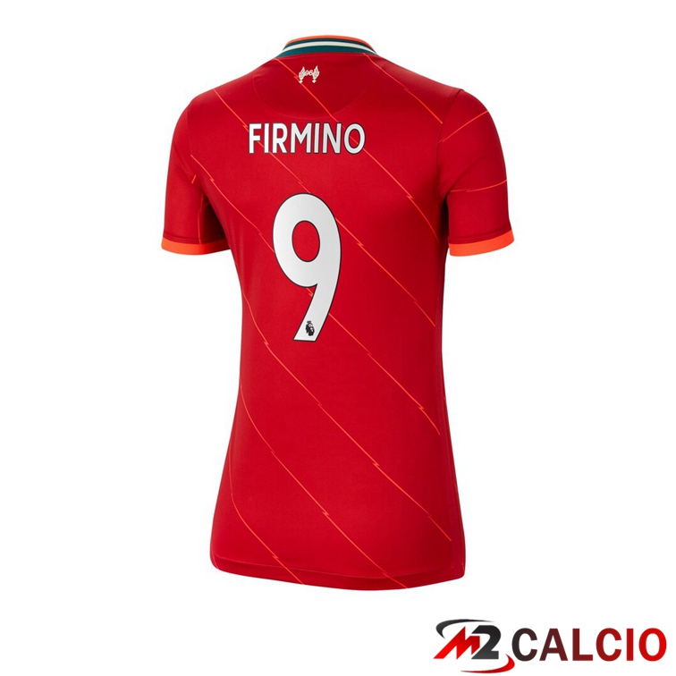 Maglie Calcio Personalizzate,Tute Calcio Squadre,Maglia Nazionale Italiana Calcio | Maglia FC Liverpool (FIRMINO 9) Donna Prima Rosso 2021/2022