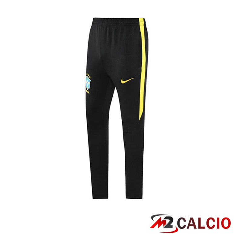 Maglie Calcio Personalizzate,Tute Calcio Squadre,Maglia Nazionale Italiana Calcio | Pantaloni Da Training Brasile Nero Giallo 2021/2022