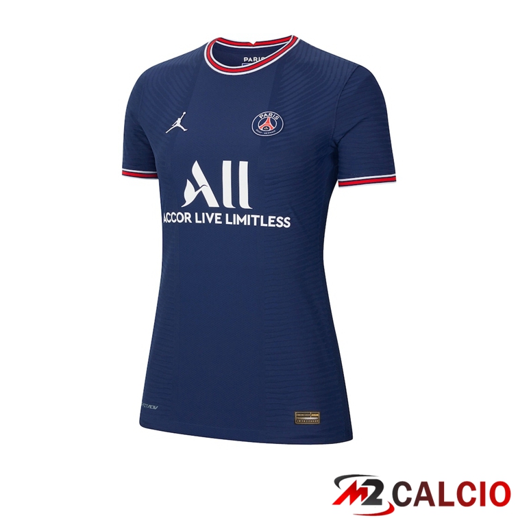 Maglie Calcio Personalizzate,Tute Calcio Squadre,Maglia Nazionale Italiana Calcio | Maglia Paris PSG x Jordan Donna Prima Blu 2021/2022