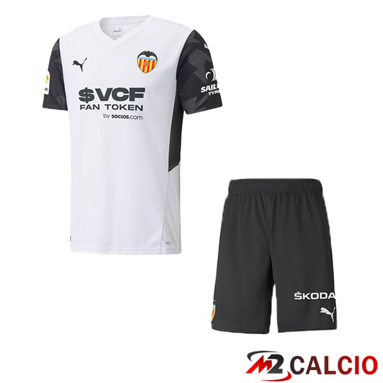 Maglie Calcio Personalizzate,Tute Calcio Squadre,Maglia Nazionale Italiana Calcio | Maglie Calcio Valencia CF Bambino Prima 21/22