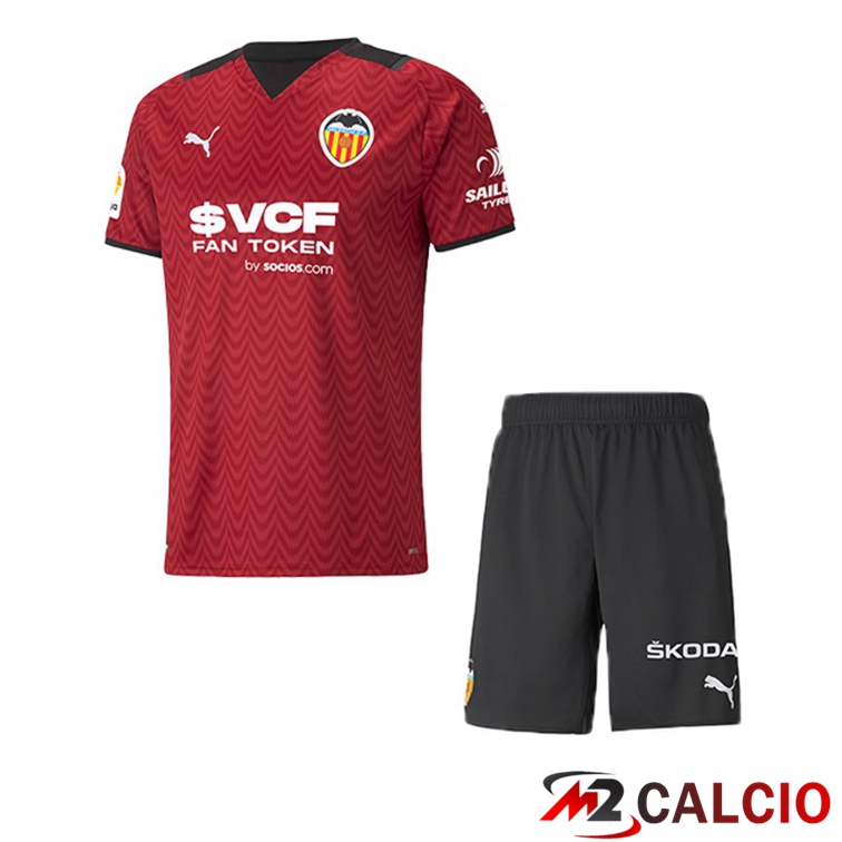 Maglie Calcio Personalizzate,Tute Calcio Squadre,Maglia Nazionale Italiana Calcio | Maglie Calcio Valencia CF Bambino Seconda 21/22