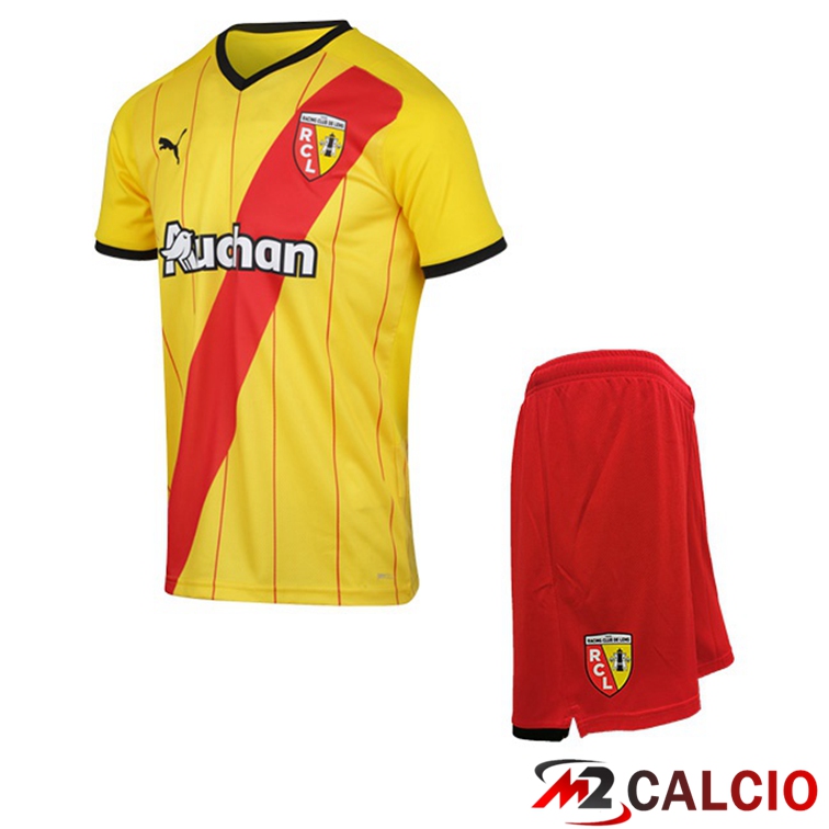 Maglie Calcio Personalizzate,Tute Calcio Squadre,Maglia Nazionale Italiana Calcio | Maglie Calcio RC Lens Bambino Prima 21/22