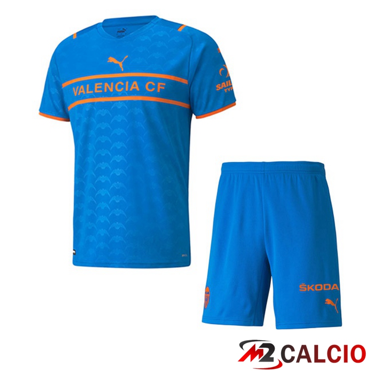 Maglie Calcio Personalizzate,Tute Calcio Squadre,Maglia Nazionale Italiana Calcio | Maglie Calcio Valencia CF Bambino Terza 21/22