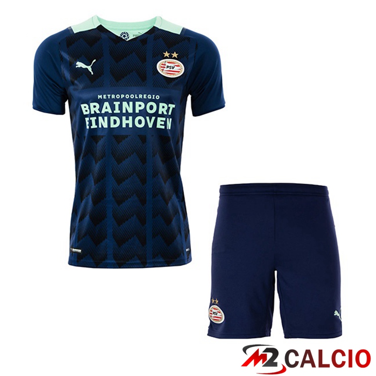 Maglie Calcio Personalizzate,Tute Calcio Squadre,Maglia Nazionale Italiana Calcio | Maglia PSV Eindhoven Bambino Seconda 2021/22