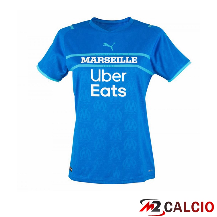 Maglie Calcio Personalizzate,Tute Calcio Squadre,Maglia Nazionale Italiana Calcio | Maglia Olympique Marsiglia Donna Terza Blu Navy 2021/2022