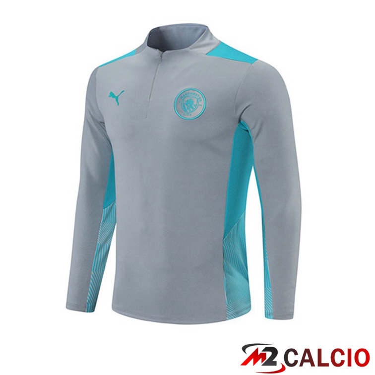 Maglie Calcio Personalizzate,Tute Calcio Squadre,Maglia Nazionale Italiana Calcio | Felpa Allenamento Manchester City Grigio 2021/2022