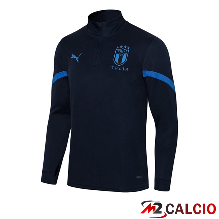 Maglie Calcio Personalizzate,Tute Calcio Squadre,Maglia Nazionale Italiana Calcio | Felpa Allenamento Italia Blu Reale 2021/2022