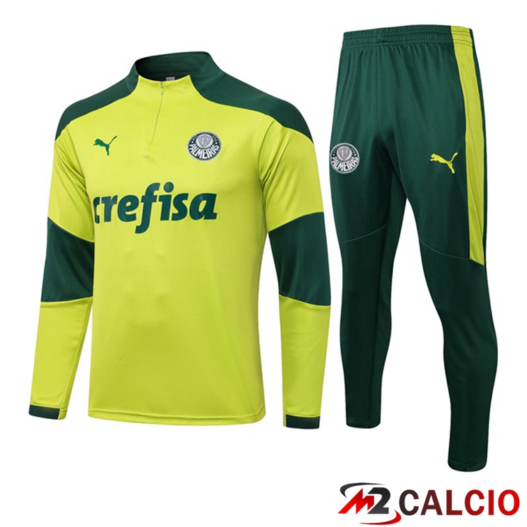 Maglie Calcio Personalizzate,Tute Calcio Squadre,Maglia Nazionale Italiana Calcio | Insieme Tuta Calcio Palmeiras Giallo 2021/2022