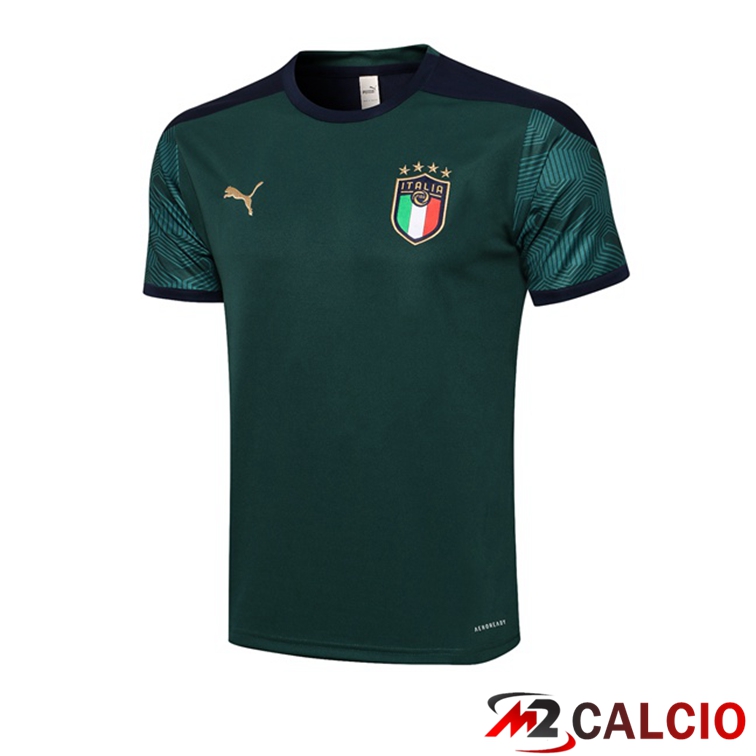 Maglie Calcio Personalizzate,Tute Calcio Squadre,Maglia Nazionale Italiana Calcio | Maglia Allenamento Italia Verde 2021/2022