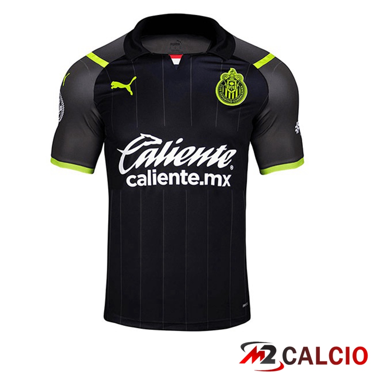 Maglie Calcio Personalizzate,Tute Calcio Squadre,Maglia Nazionale Italiana Calcio | Maglia CD Guadalajara Seconda Nero 2021/22