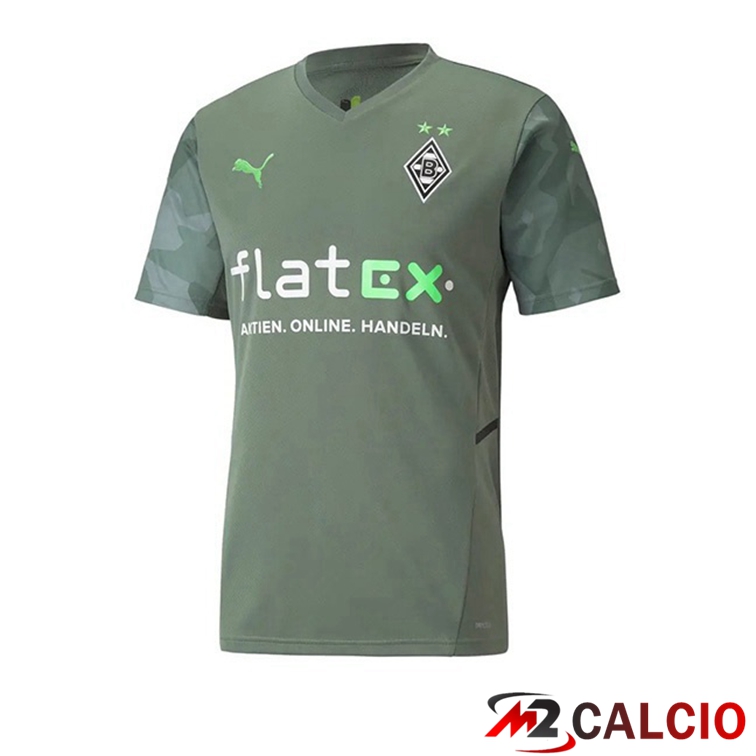 Maglie Calcio Personalizzate,Tute Calcio Squadre,Maglia Nazionale Italiana Calcio | Maglia Monchengladbach Seconda Verde 2021/22
