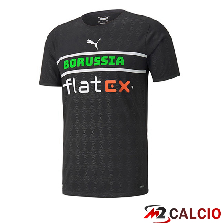 Maglie Calcio Personalizzate,Tute Calcio Squadre,Maglia Nazionale Italiana Calcio | Maglia Monchengladbach Terza Nero 2021/22