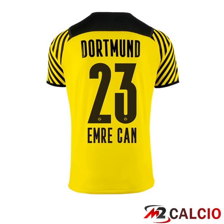 Maglie Calcio Personalizzate,Tute Calcio Squadre,Maglia Nazionale Italiana Calcio | Maglia Dortmund (Emre Can 23) Donna Prima Giallo 2021/22