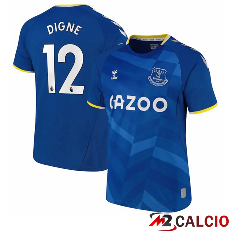 Maglie Calcio Personalizzate,Tute Calcio Squadre,Maglia Nazionale Italiana Calcio | Maglia FC Everton (Digne 12) Prima Blu 2021/22