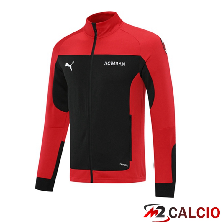 Maglie Calcio Personalizzate,Tute Calcio Squadre,Maglia Nazionale Italiana Calcio | Giacca Calcio AC Milan Rosso Nero 2021/2022