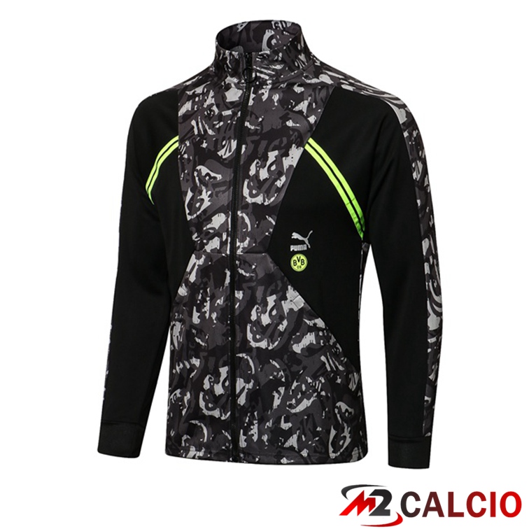 Maglie Calcio Personalizzate,Tute Calcio Squadre,Maglia Nazionale Italiana Calcio | Giacca Calcio Dortmund Nero 2021/2022