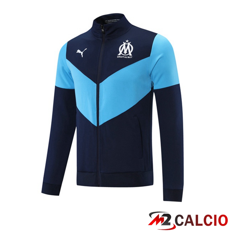 Maglie Calcio Personalizzate,Tute Calcio Squadre,Maglia Nazionale Italiana Calcio | Giacca Calcio Marsiglia OM Blu Reale 2021/2022