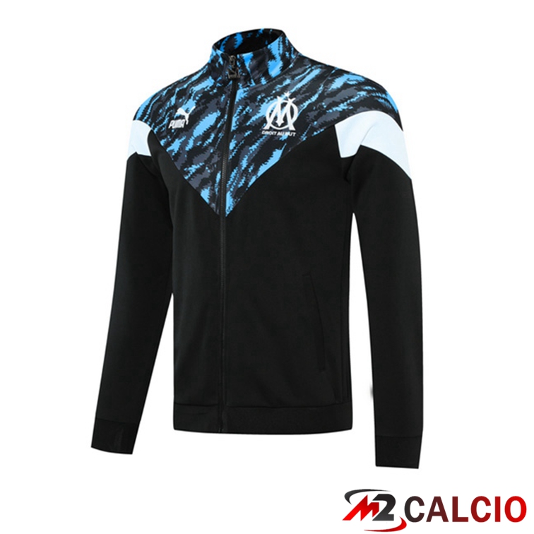 Maglie Calcio Personalizzate,Tute Calcio Squadre,Maglia Nazionale Italiana Calcio | Giacca Calcio Marsiglia OM Nero Blu 2021/2022