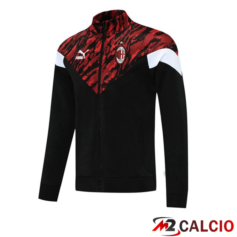 Maglie Calcio Personalizzate,Tute Calcio Squadre,Maglia Nazionale Italiana Calcio | Giacca Calcio AC Milan Nero Rosso 2021/2022