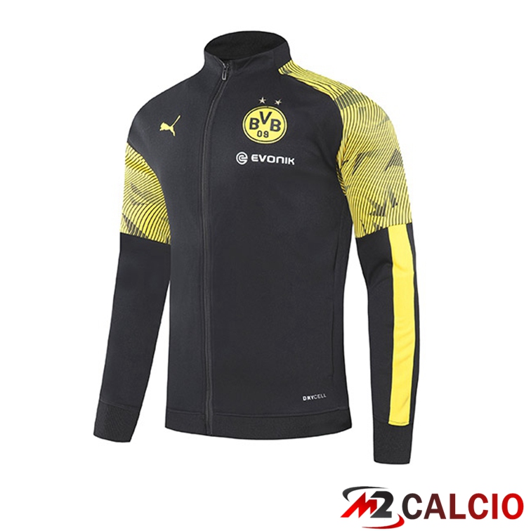 Maglie Calcio Personalizzate,Tute Calcio Squadre,Maglia Nazionale Italiana Calcio | Giacca Calcio Dortmund Nero Giallo 2021/2022
