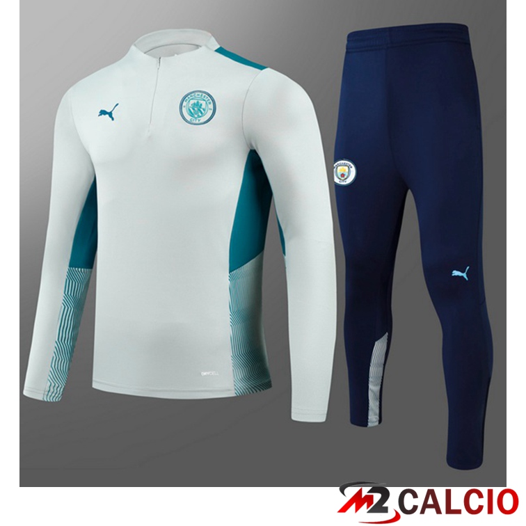 Maglie Calcio Personalizzate,Tute Calcio Squadre,Maglia Nazionale Italiana Calcio | Tuta Calcio Bambino Manchester City Grigio 2021/2022