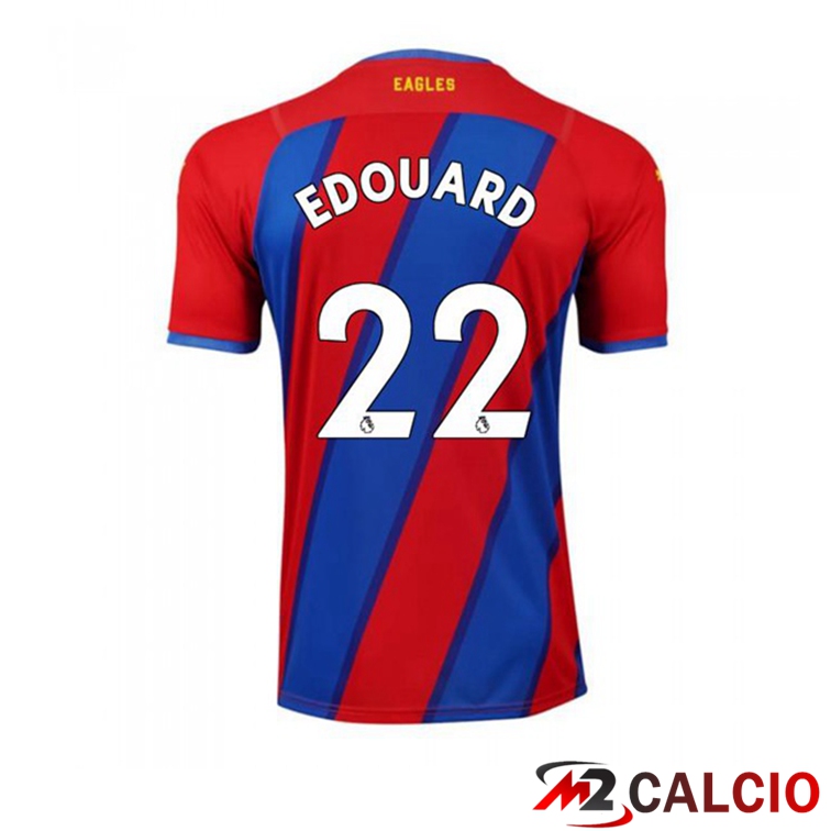 Maglie Calcio Personalizzate,Tute Calcio Squadre,Maglia Nazionale Italiana Calcio | Maglia Crystal Palace (EDOUARD 22) Prima Rosso/Blu 2021/22