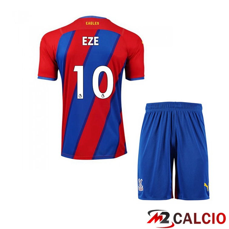 Maglie Calcio Personalizzate,Tute Calcio Squadre,Maglia Nazionale Italiana Calcio | Maglia Crystal Palace (EZE 10) Bambino Prima Rosso/Blu 2021/22