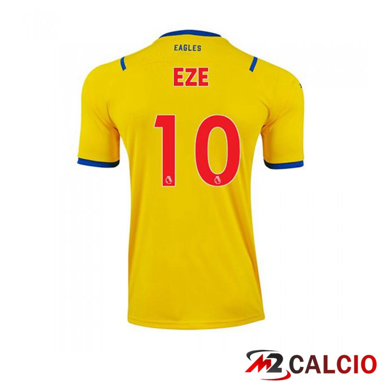 Maglie Calcio Personalizzate,Tute Calcio Squadre,Maglia Nazionale Italiana Calcio | Maglia Crystal Palace (EZE 10) Seconda Giallo 2021/22