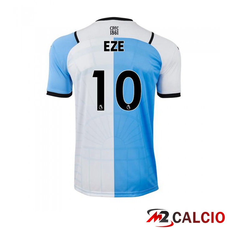 Maglie Calcio Personalizzate,Tute Calcio Squadre,Maglia Nazionale Italiana Calcio | Maglia Crystal Palace (EZE 10) Terza Bianco/Blu 2021/22