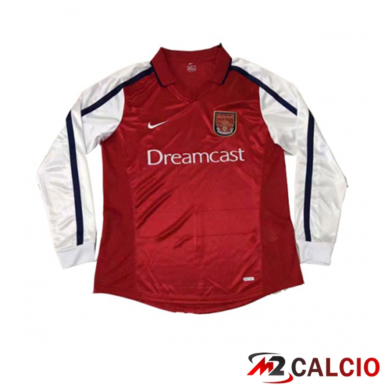Maglie Calcio Personalizzate,Tute Calcio Squadre,Maglia Nazionale Italiana Calcio | Maglie Calcio FC Arsenal Retro Prima Manica Lunga 2000-2001