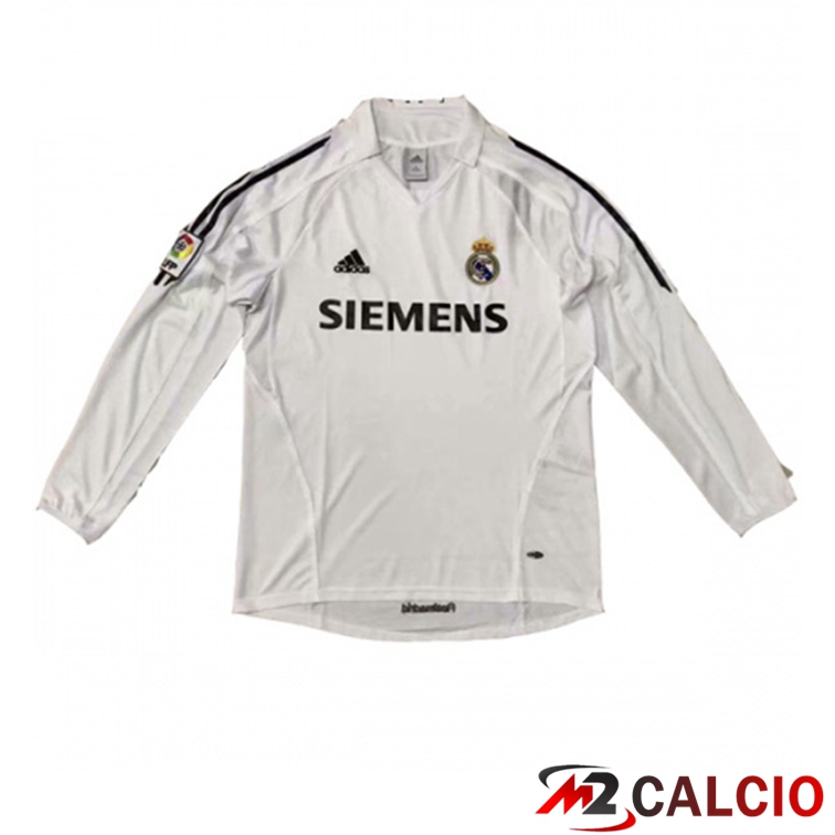 Maglie Calcio Personalizzate,Tute Calcio Squadre,Maglia Nazionale Italiana Calcio | Maglie Calcio Real Madrid Manica Lunga Retro Prima 2005-2006