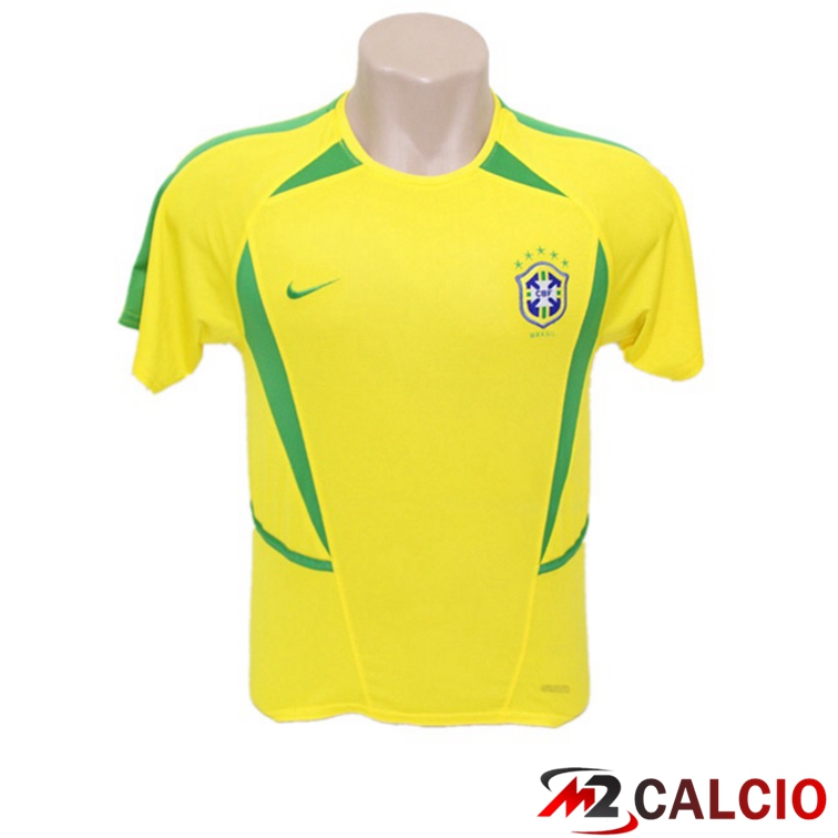 Maglie Calcio Personalizzate,Tute Calcio Squadre,Maglia Nazionale Italiana Calcio | Maglie Calcio Brasile Retro Prima 2002 2003