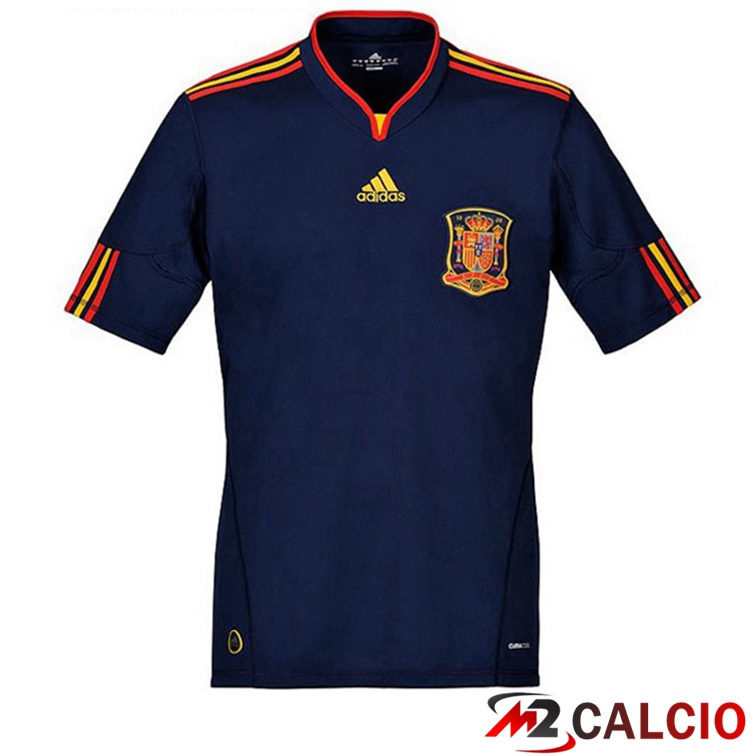 Maglie Calcio Personalizzate,Tute Calcio Squadre,Maglia Nazionale Italiana Calcio | Maglie Calcio Spagna Retro Seconda 2010 Maglia