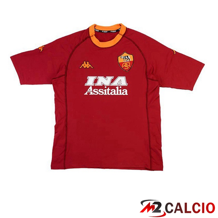 Maglie Calcio Personalizzate,Tute Calcio Squadre,Maglia Nazionale Italiana Calcio | Maglie Calcio AS Roma Retro Prima 2000-2001