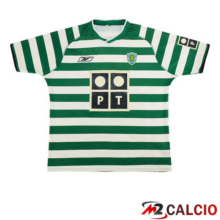 Maglie Calcio Personalizzate,Tute Calcio Squadre,Maglia Nazionale Italiana Calcio | Maglie Calcio Sporting CP Retro Prima 2003 2004