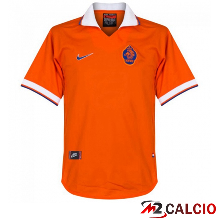 Maglie Calcio Personalizzate,Tute Calcio Squadre,Maglia Nazionale Italiana Calcio | Maglie Calcio Paesi Bassi Retro Prima Arancia 1997-1998