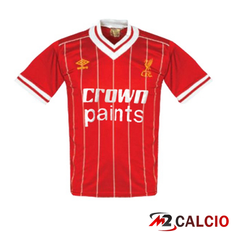 Maglie Calcio Personalizzate,Tute Calcio Squadre,Maglia Nazionale Italiana Calcio | Maglie Calcio FC Liverpool Retro Prima Rosso 1983-1984