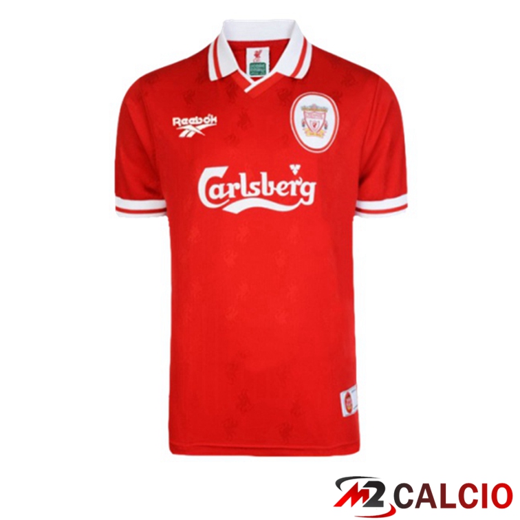 Maglie Calcio Personalizzate,Tute Calcio Squadre,Maglia Nazionale Italiana Calcio | Maglie Calcio FC Liverpool Retro Prima Rosso 1996-1997
