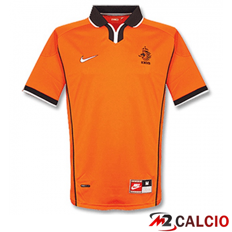 Maglie Calcio Personalizzate,Tute Calcio Squadre,Maglia Nazionale Italiana Calcio | Maglie Calcio Paesi Bassi Retro Prima Arancia 1998