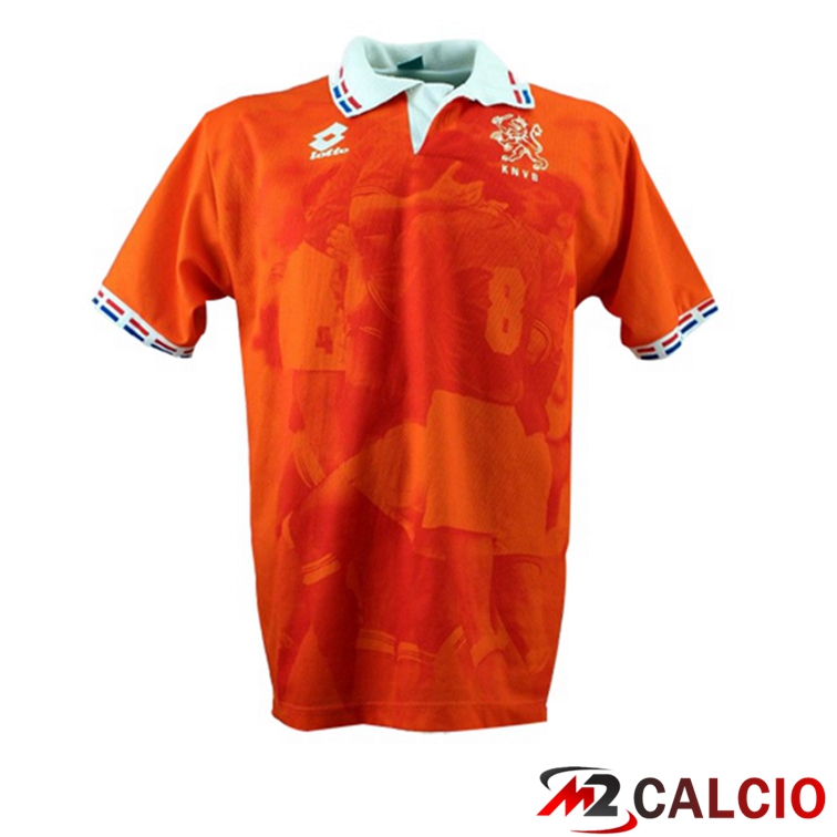 Maglie Calcio Personalizzate,Tute Calcio Squadre,Maglia Nazionale Italiana Calcio | Maglie Calcio Paesi Bassi Retro Prima Arancia 1996