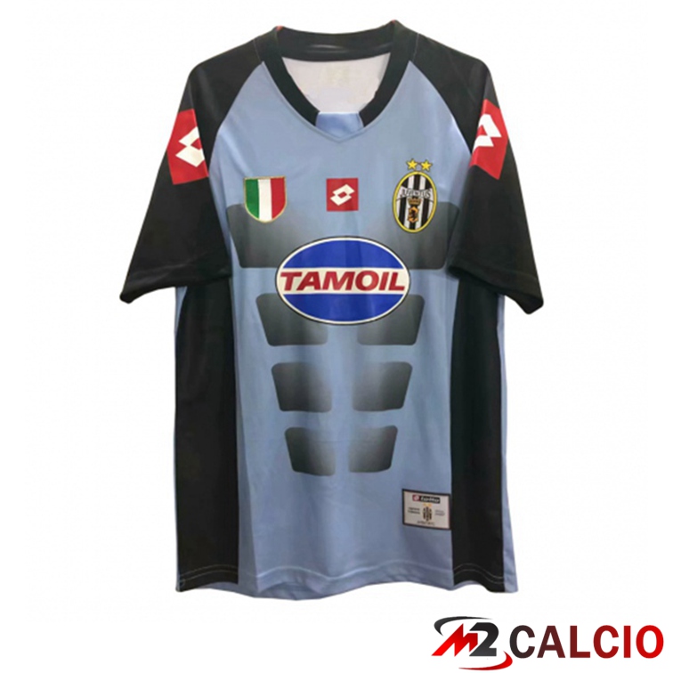 Maglie Calcio Personalizzate,Tute Calcio Squadre,Maglia Nazionale Italiana Calcio | Maglie Calcio Juventus Portiere Retro Nero Blu 2002-2003