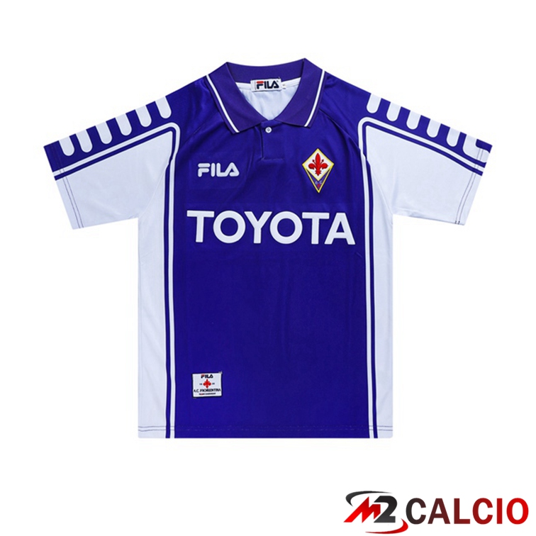 Maglie Calcio Personalizzate,Tute Calcio Squadre,Maglia Nazionale Italiana Calcio | Maglie Calcio ACF Fiorentina Retro Prima Viola 1999-2000