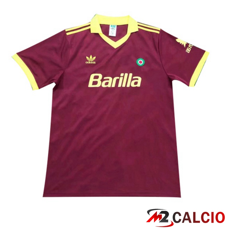 Maglie Calcio Personalizzate,Tute Calcio Squadre,Maglia Nazionale Italiana Calcio | Maglie Calcio Roma Retro Prima Rosso 1991-1992