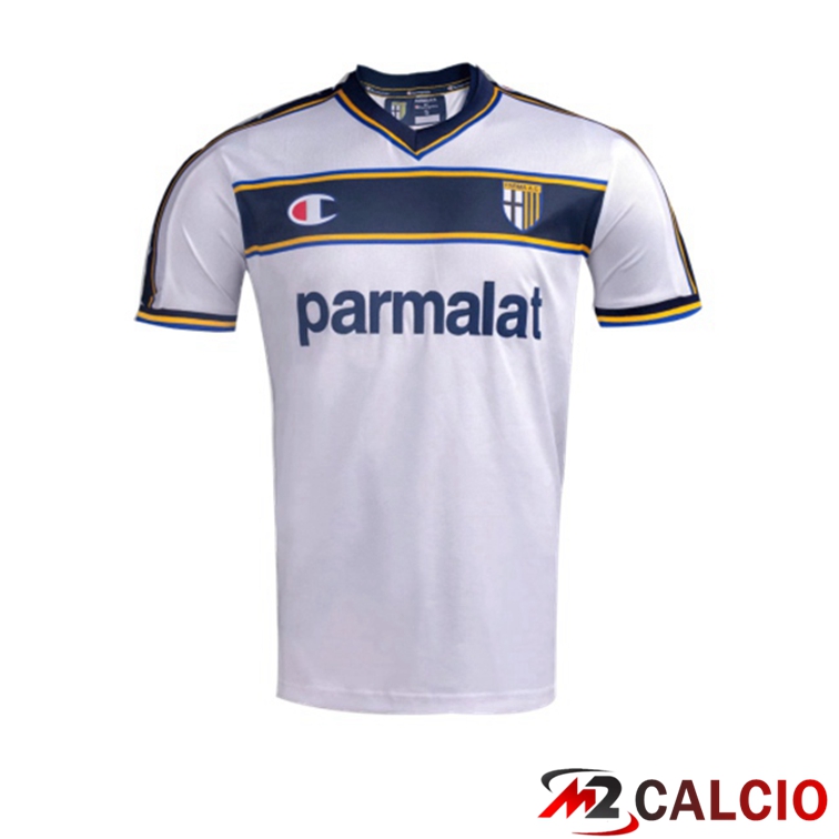 Maglie Calcio Personalizzate,Tute Calcio Squadre,Maglia Nazionale Italiana Calcio | Maglie Calcio Parma Calcio 1913 Retro Seconda Bianco 2002-2003