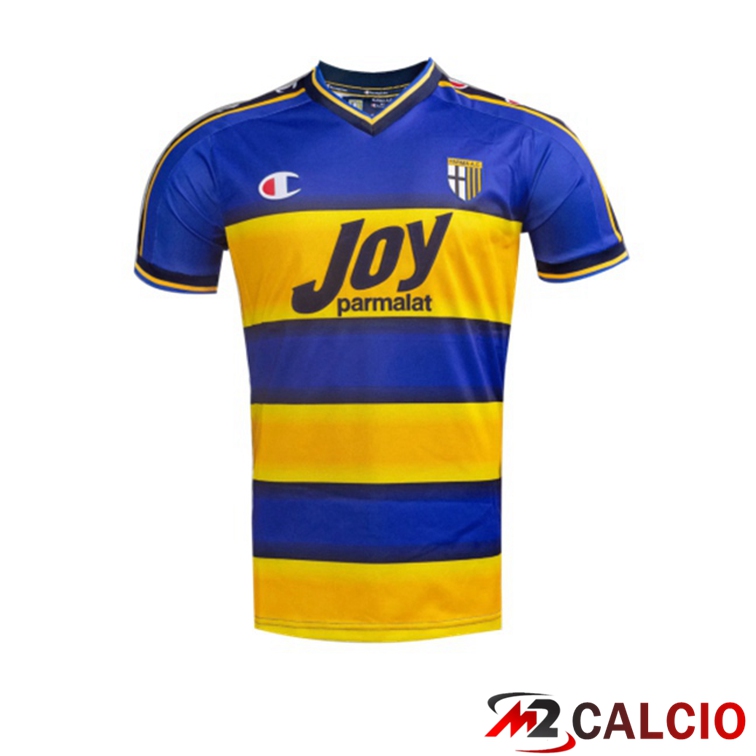 Maglie Calcio Personalizzate,Tute Calcio Squadre,Maglia Nazionale Italiana Calcio | Maglie Calcio Parma Calcio 1913 Retro Prima Blu Giallo 2001-2002